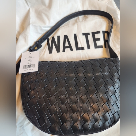 Walter Baker Blake Woven Geuine Leather Shoulder Bag Nwt - Picture 8 of 9